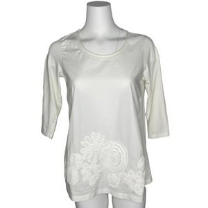 WHYCI YC Milano Floral Detail Soutache Lace Blouse
